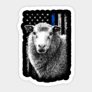 Fuzzy Flock Sheep Love, Tee Triumph for Animal Enthusiasts Sticker